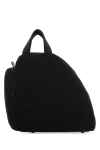 Prada Travel Bag Canvas Top Handles In Black