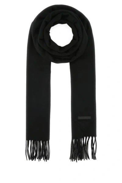 Prada Man Black Cashmere Scarf