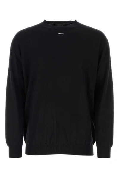 Prada Man Black Cashmere Sweater