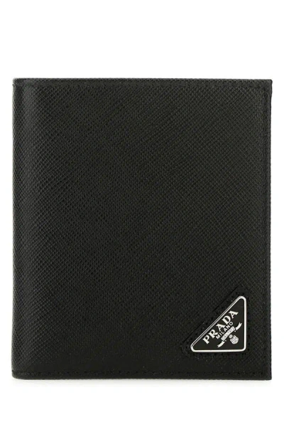 Prada Man Black Leather Wallet