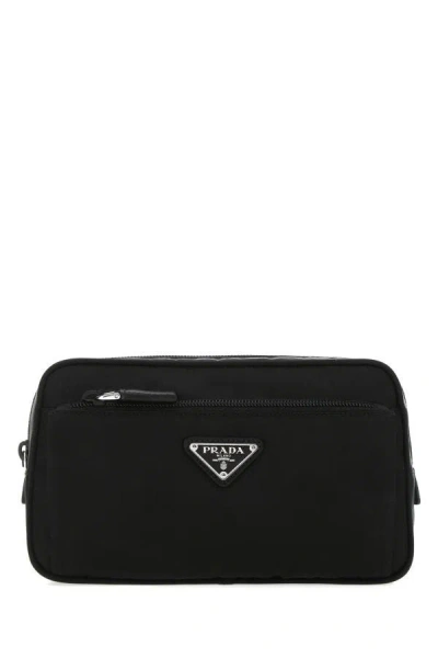 Prada Man Black Re-nylon Belt Bag