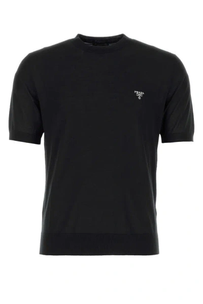 Prada Man Black Wool T-shirt