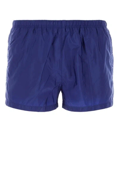 Prada Man Blue Re-nylon Swimming Shorts