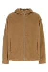 Prada Long-sleeved Casual Jacket In Brown