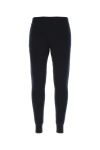 Prada Stretch Cashmere Blend Joggers For Men In Blue