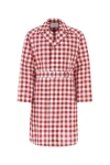 Prada Men's Vichy Cotton Coat In Multicolor