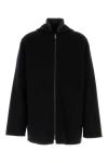 Prada Silk Padded Hooded Jacket In Black