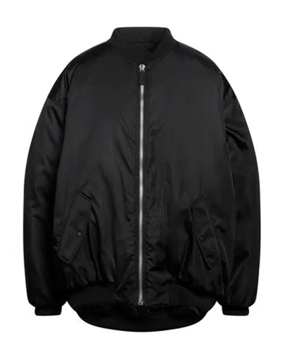 Prada Man Jacket Black Size S Polyamide, Virgin Wool, Elastane