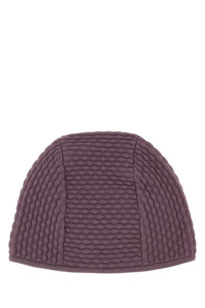 PRADA PRADA MAN LILAC STRETCH NYLON BLEND BEANIE