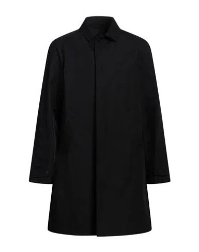 Prada Man Overcoat & Trench Coat Black Size 40 Cotton, Synthetic Resin