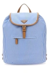 Prada Man Printed Re-nylon Backpack In Multicolor