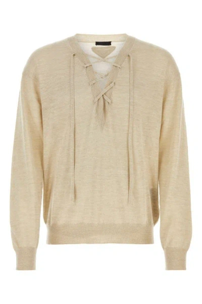 Prada Knitwear In Cream