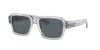 Prada Eyewear Rectangular Frame Sunglasses In Gray