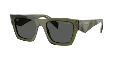 Prada Man Sunglass Pr A06s In Dark Grey