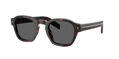 Prada Man Sunglass Pr A16s In Brown