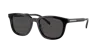Prada Logo-engraved Square-frame Sunglasses In Black