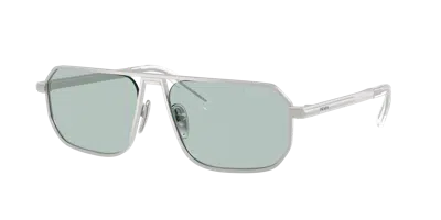 Prada Man Sunglass Pr A53s In Silver