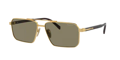 Prada Man Sunglasses Pr A57s In Light Brown