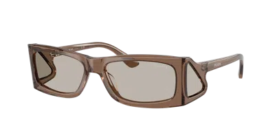 Prada Man Sunglass Pr B03s In Light Brown