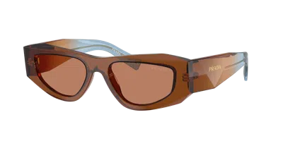 Prada Man Sunglass Pr B19sf In Brown