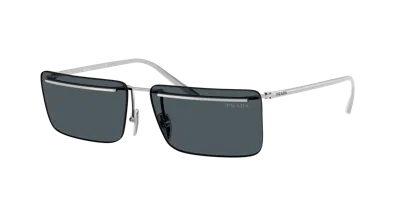 Prada Pr C53s 1bc70b Argento Sunglasses In Blue