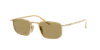 Prada 0pr D52s Rectangular Gold Metal Frame Sunglasses