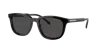 Prada Logo-engraved Square-frame Sunglasses In Dark Grey