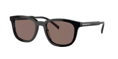 Prada Man Sunglass Pr A21s In Polar Brown