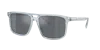Prada Man Sunglasses Pr A22s In Dark Grey Flash Silver