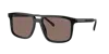 Prada 56mm Polarized Rectangular Sunglasses In Polar Brown