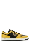 PRADA PRADA MAN TWO-TONE LEATHER DOWNTOWN SNEAKERS