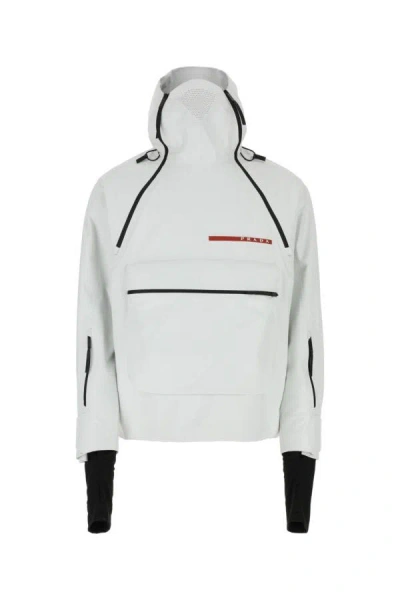 Prada Man White Polyester Ski Jacket