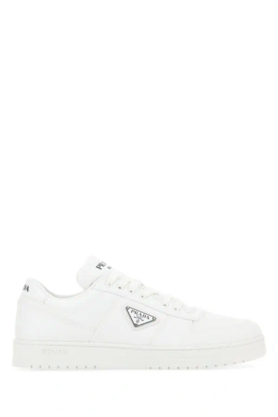 Prada Man White Re-nylon Sneakers