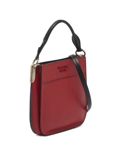 Pre-owned Prada Margit Cross Body Bag In Red