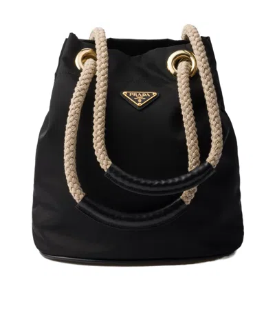 PRADA PRADA MARINER RE-NYLON SMALL BUCKET BAG