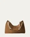 Prada Re-nylon Mariner Bucket Bag With Braided Handles In Brown