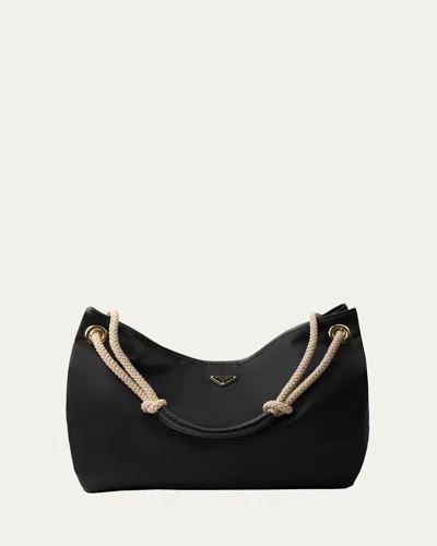 Prada Mariner Re-nylon Shoulder Bag In F0002 Nero