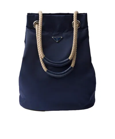 Prada Mariner Re-nylon Tote Bag In Baltic Sea Blue