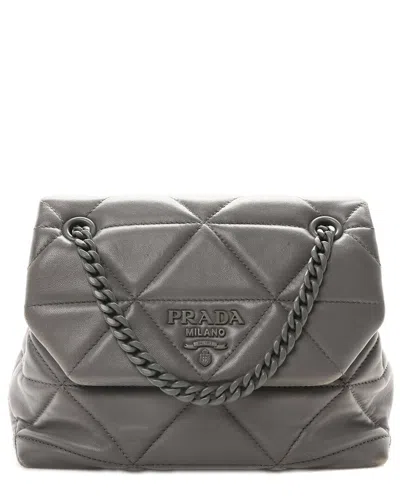 Prada Marmo Nappa Leather Triangle Stitched Small Spectrum Bag (authentic Pre-  Loved)