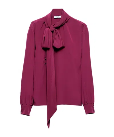 Prada Marocain Shirt In Red