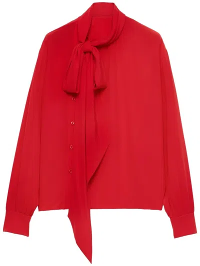PRADA MAROCAIN SILK SHIRT