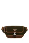 Prada Marsupio Bicolor In Re-nylon E Pelle Scamosciata  Uomo