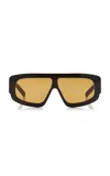 Prada Mask-frame Acetate Sunglasses In Pattern