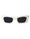 Prada Matte White Marble Sunglasses