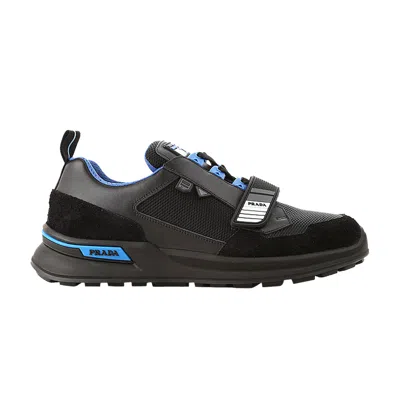 Pre-owned Prada Mechano Leather 'black Voyage Blue'