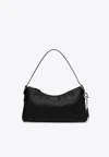 Prada Medium Aimée Leather Shoulder Bag In Black