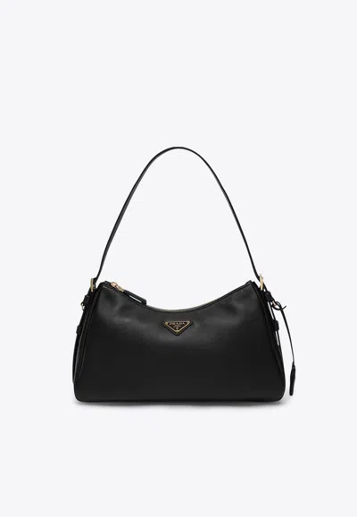 PRADA MEDIUM AIMÉE LEATHER SHOULDER BAG