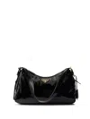 Prada Mittelgrosse  Aimée Schultertasche Aus Naplak-leder In Black