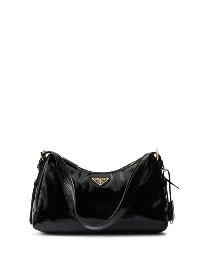 Prada Medium Aimée Shoulder Bag In Black