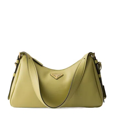 Prada Medium Aimee Shoulder Bag In Pistachio Color